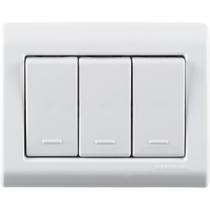 Caixa de Sobrepor com 3 Interruptores Simples 10 A 250 V Tramontina LizFlex Branca