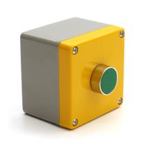 Caixa de Sobrepor com Botão Saliente Verde 220V STRAHL