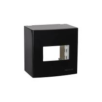 Caixa de Sobrepor com Suporte MarGirius Sleek 75x75 para 1 Módulo Preto Ebony Caixa de Sobrepor com Suporte MarGirius Sleek 75x75 para 1 Módulo Preto Ebony
