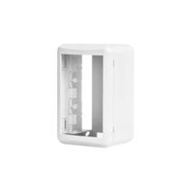 Caixa de sobrepor p/3 modulos c placa branco pezzi Caixa de sobrepor p/3 modulos c placa branco pezzi