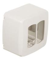 Caixa De Sobrepor Para 2 Modulos Branca Miluz Schneider Cor Branco