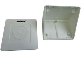 Caixa de sobrepor para CFTV Triangular Branca c/ tampa cega