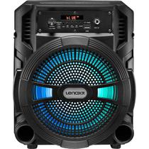 Caixa de Som 120W rms Woofer LED TWS Bateria Lenoxx CA80 Bivolt