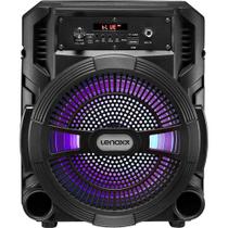 Caixa de Som 120W Woofer 8" BTH FM Lenoxx CA80 Bivolt