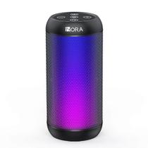 Caixa de Som 1HORA Portatil Bluetooth com Led Preto BOC242