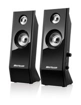 Caixa De Som 2.0 8w Rms Shadow Black Piano Usb Multilaser - SP091