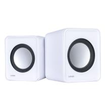 Caixa de som 2.0 usb 5v 2x 1w com controlador de volume branca - vs-01b - VINIK