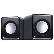 Caixa de som 2.0 usb 5v 2x 1w com controlador de volume -