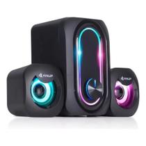 Caixa de Som 2.1 Knup HÓRUS KPRO827 Bluetooth USB 11W RMS c/ Subwoofer LED