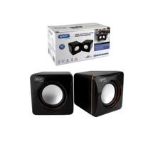Caixa de som 3w kp-609 usb preto/preto (90d) knup