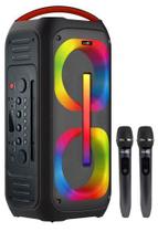 Caixa de som 50w imenso ims-x46m luzes rgb com 2 microfone c/ fio Caixa de som 50w imenso ims-x46m luzes rgb com 2 microfone c/ fio