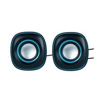 Caixa de Som 6W RMS GT Sound 2.0 Preto/Azul Goldentec Caixa de Som 6W RMS GT Sound 2.0 Preto/Azul Goldentec