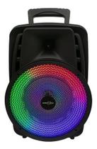Caixa de som 8 polegadas Gts-1567 Bt/Aux/Fm/Am/Luz LED preta