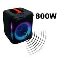 Caixa de Som 800W Eclipse EX8 Bluetooth TWS C Remoto Bateria 6 horas Woofer 8 bivolt