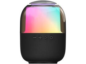 Caixa de Som Acústica Daewoo Vita 50 Portátil Bluetooth 5.0 USB Amplificada 15W Preta com Luz Led RGB