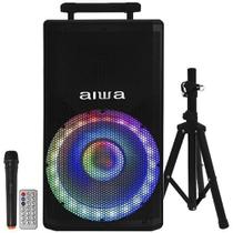 Caixa de Som Aiwa AWTSP15K 15" 1.000 watts com Bluetooth e USB Bivolt - Preto