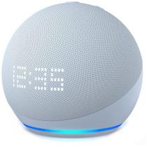 Caixa de Som Amazon Echo Dot 5 Geracao / Alexa / Relogio / Bluetooth - Azul