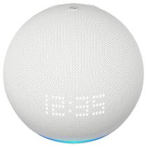 Caixa de Som Amazon Echo Dot 5 Geração / Alexa / Relógio / Bluetooth - Branco