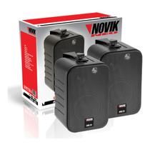 Caixa de Som Ambiente (Par) Novik NVK 25 25W RMS Preto Caixa de Som Ambiente (Par) Novik NVK 25 25W RMS Preto