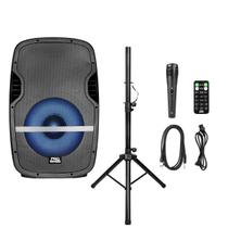 Caixa De Som Amplificada 15 Polegadas 800w Bluetooth USB MP3 Elevate LP ProBass Com Tripé