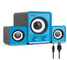 Caixa De Som Amplificada 2.1 Subwoofer ( Pc Gamer) Azul