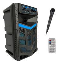 Caixa De Som Amplificada 2000w Bluetooth com Microfone