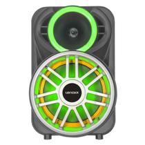 Caixa De Som Amplificada 300w Preta Bivolt Bluetooth - Lenoxx