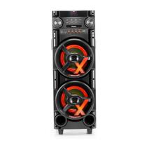 Caixa de Som Amplificada Aca 1000 New X Bluetooth Bivolt 1000W Amvox