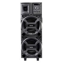 Caixa de Som Amplificada ACA 1101 Black Duplo 8 AUX/USB/CARD, Bluetooth, 1100W RMS, Preto