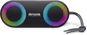 Caixa de Som Amplificada Aiwa Mini Speaker AWSP01 Entrada Micro-SD Pen Drive Bluetooth 20W RMS Preto