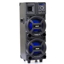 Caixa de Som Amplificada Amvox 1100W RMS Bluetooth USB ACA 1101 Preto Bivolt