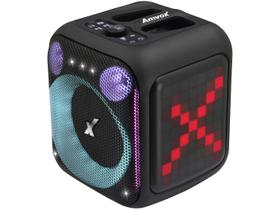 Caixa de Som Amplificada Amvox ACA 410 Neon - Entrada USB, Cartão SD, Led, Bluetooth, 410W, Bivolt