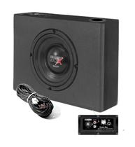 Caixa de Som Amplificada Automotiva Mini Slim 8 Polegadas 200w Rms Compacta Universal - Boog