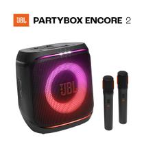 Caixa de Som Amplificada Bluetooth 100W RMS com Show de Luzes, 2 Microfones, Bateria 15h e IPX4 Festa e Karaokê Caixa de Som Amplificada Bluetooth 100W RMS com Show de Luzes, 2 Microfones, Bateria 15h e IPX4 Festa e Karaokê