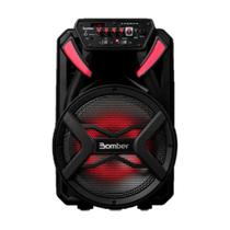 Caixa de Som Amplificada Bluetooth Bomber 500W Papão 510 12 Portátil Preta