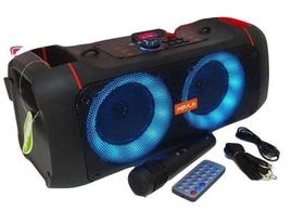Caixa de Som Amplificada Bluetooth C/ Microfone e Cordão - Preto HY-1093 - Heyli