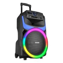 Caixa de Som Amplificada com Led Pulse Burst 550w 12 Polegadas Bluetooth USB SD Com Bateria SP403E