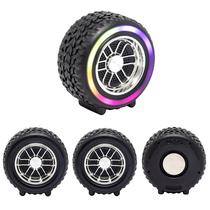 Caixa de Som Amplificada e Decorativa com Bluetooth, Rádio FM e USB - Potência e Estilo em Design de Pneu