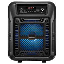 Caixa de Som Amplificada Lenoxx, 80RMS, Bluetooth, Rádio FM, USB e SD, Karaoke, Bivolt, Preto - CA60