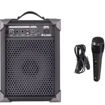 Caixa De Som Amplificada Microfone/guitarra Lx40 Com Mic
