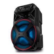 Caixa de Som Amplificada Mondial Connect Partyplus CM250, Bluetooth, Potência 250W, LED, USB, Rádio FM e Função TWS, Bivolt Preta
