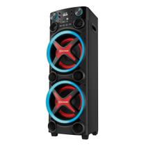 Caixa De Som Amplificada Mondial Torre De Som Tm-2200 - Entrada USB, Bluetooth 5.3, Preto, 2200W, Bivolt