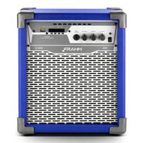 Caixa de Som Amplificada Multiuso Bivolt Azul 80W USB/BT/FM Frahm LC250 APP - 31586