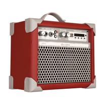 Caixa De Som Amplificada Multiuso Up!5 Deep Red FM/USB/BT