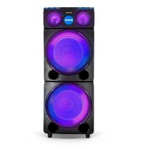 Caixa de Som Amplificada Philips Party Speaker TAX5509/78 2400W Bluetooth com Led e Karaokê - Bivolt