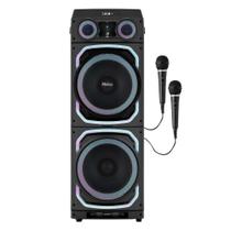 Caixa de Som Amplificada Torre Philco PCX39000 15"pol Efeito Fumaça 3900W- 2 Microfone Caixa de Som Amplificada Torre Philco PCX39000 15"pol Efeito Fumaça 3900W- 2 Microfone