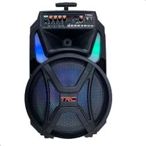 Caixa de Som Amplificada TRC CT500 LED Com Bluetooth e USB TWS 500W RMS