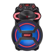 Caixa de Som Amvox ACA 550 Strondo II - Bluetooth Amplificada 550W 12” USB com Tweeter
