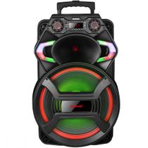 Caixa De Som Amvox Gladiador 850W Led Bluetooth USB SD Bivolt Preto ACA 800
