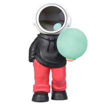 Caixa De Som Astronauta Led Bluetooth Caixinha Fm Decoração